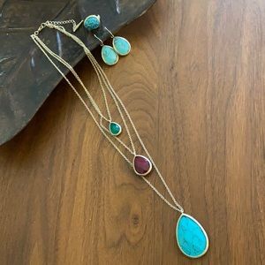 Chloe + Isabel necklace, earring and ring set